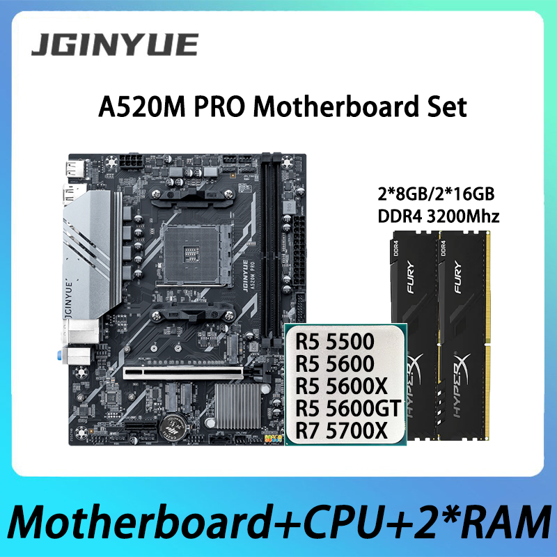 Ddr4 3200Mhz - JGINYUE A520M PRO Motherboard Kit With
