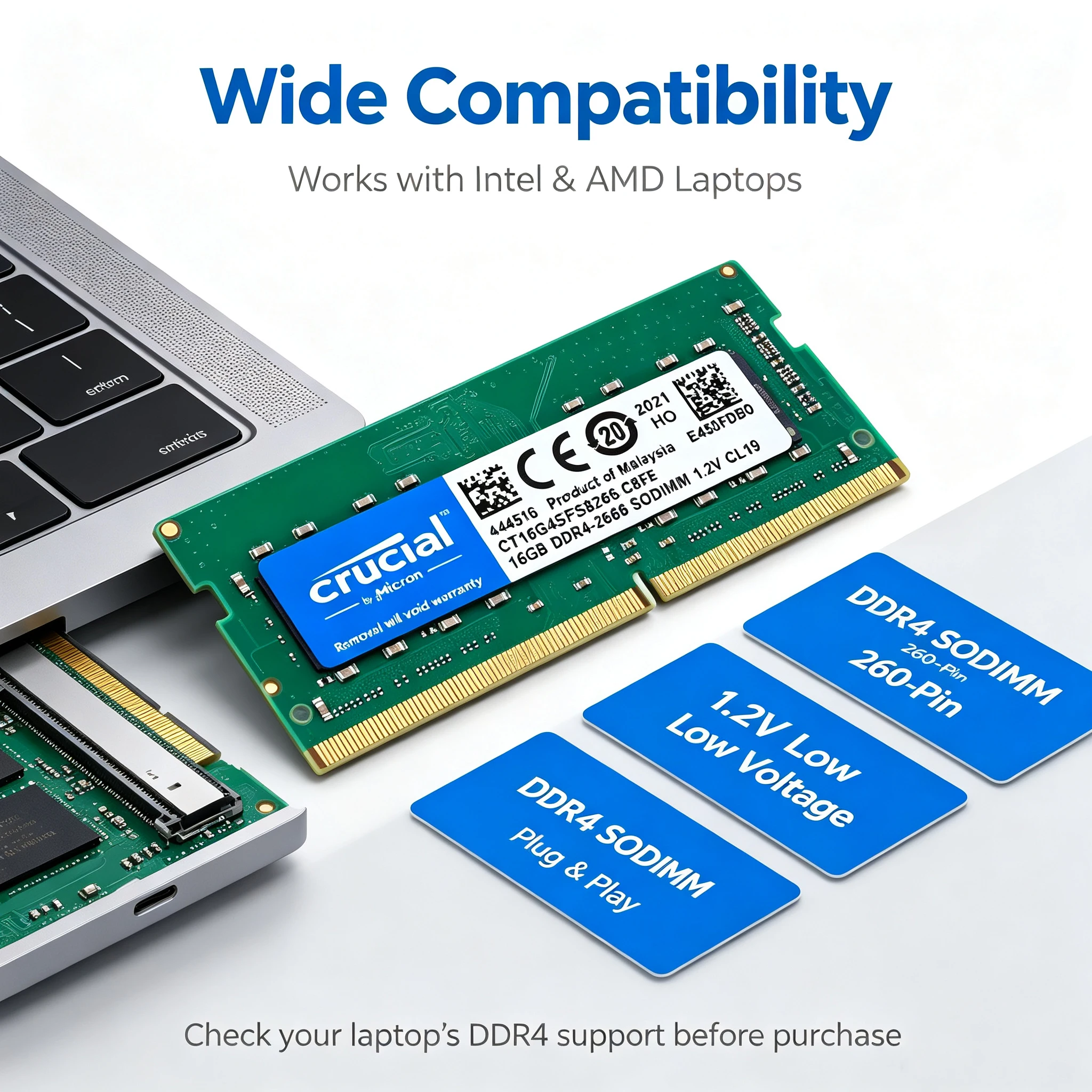 Crucial DDR4 Laptop RAM SODIMM - огляд і ціна Ddr4 3200Mhz