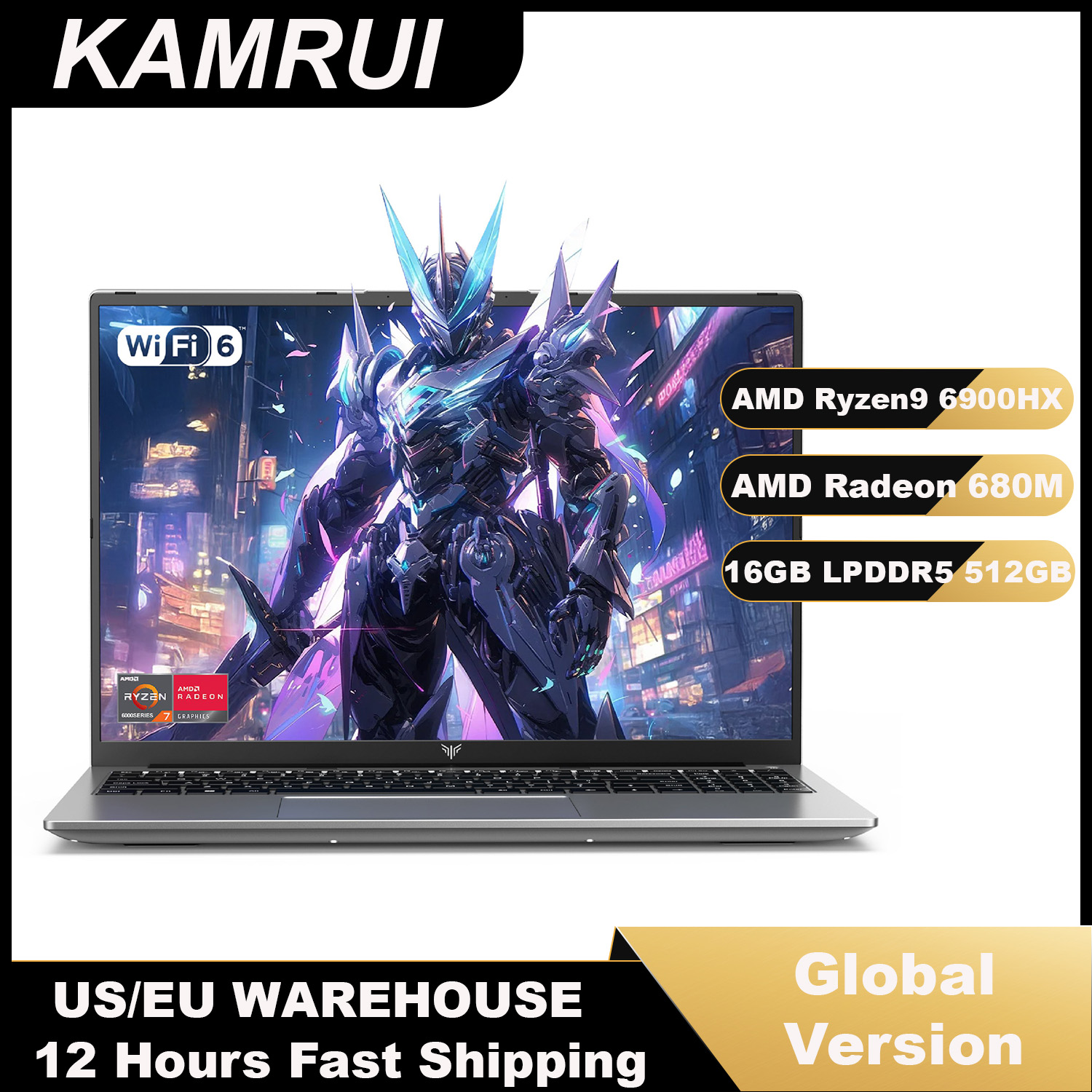 KAMRUI 16inch Laptop AMD Ryzen - огляд і ціна Ddr4 2400Mhz