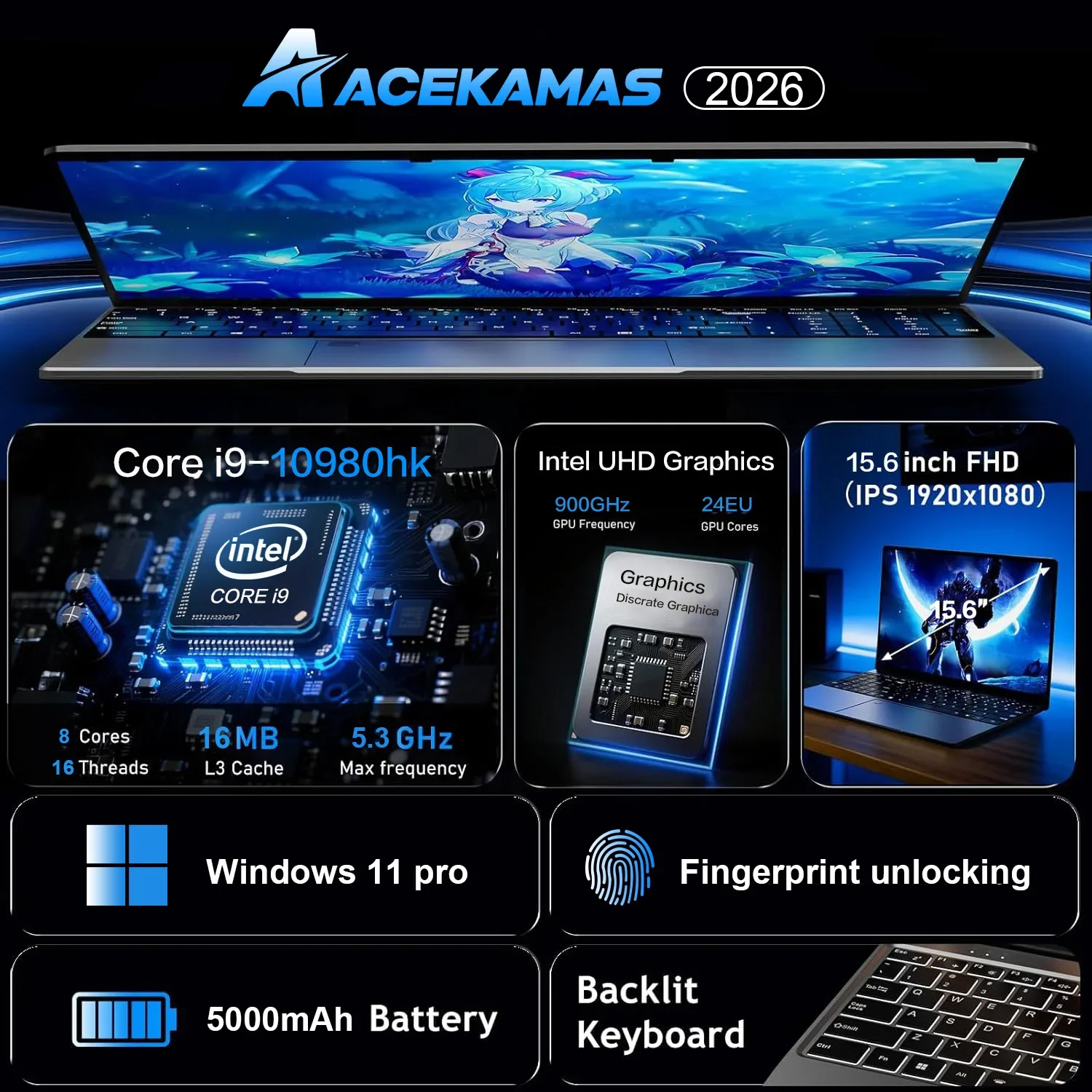 15.6inch Potrable Laptop Intel - огляд і ціна Ddr4 Laptop Ram