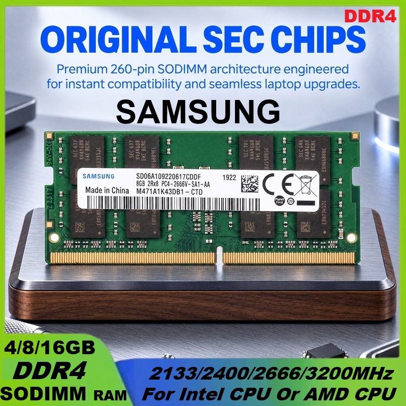 SAMSUNG DDR4 RAM 16GB 32GB 4GB - огляд і ціна Ddr4 3200Mhz