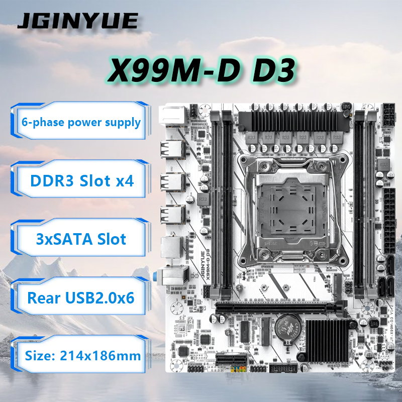 JGINYUE X99 Motherboard LGA201 - огляд і ціна Ecc Ram Server